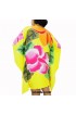 Poncho Top Dress Yellow Handpainting Flower Made In Bali